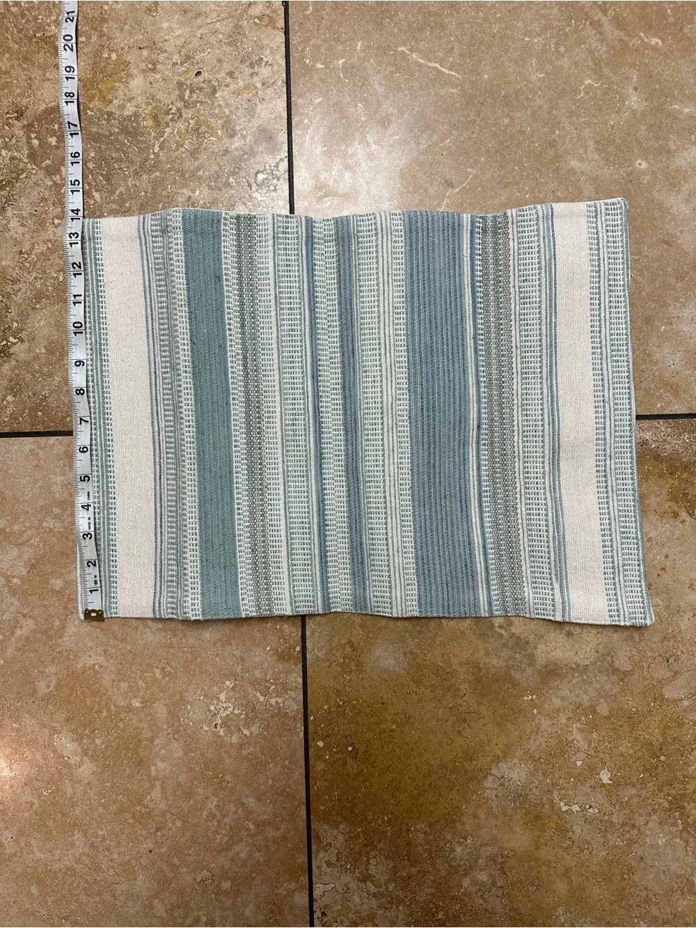 Striped Blue-Gray Table Cloths (set of 4)
